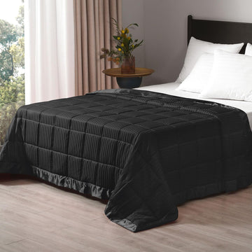 Weighted Blanket Queen Size, 15 lb Weighted Blanket with Glass Beads for All Season, Machine Washable Heavy Blanket