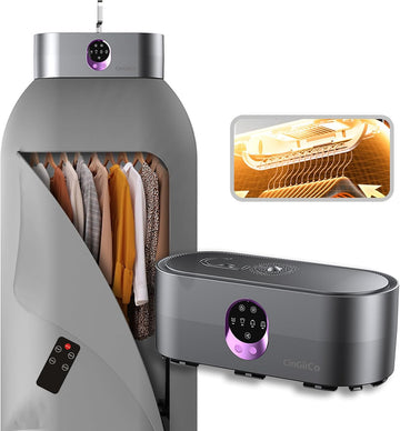 Portable Clothes Dryer, Clothes Dryer Hold 12 Items Up, With Time Setting、Remote Control, Portable Dryers For Laundry