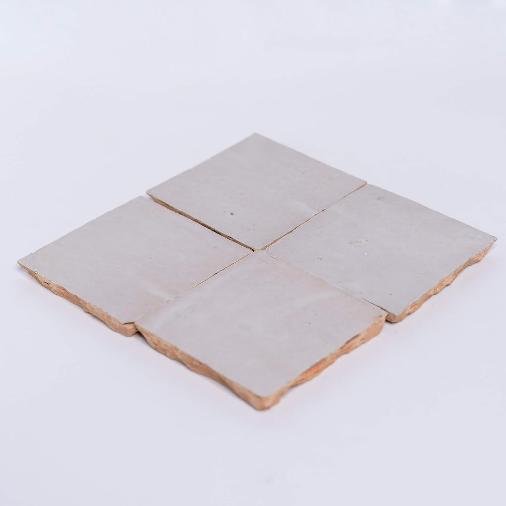 Handmade 4x4-in. Solid Color Off-White (MSC01-01) - Set of 48