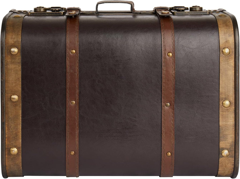 Hogwarts School Trunk - Large 17.5" Collectible Storage Chest with Hogwarts Crest - Official Wizarding World Prop