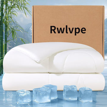 Cooling Comforter Queen, Double-Sided Cooling Blanket for Hot Sleepers Night Sweats, Summer Comforter for Queen