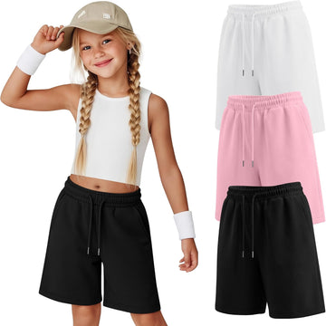 3 Pack Girls' Athletic Bermuda Shorts