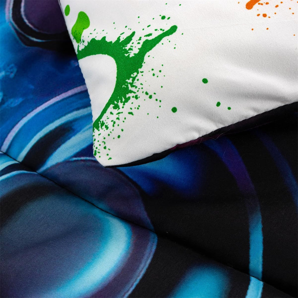 Game Console Comforter Set for Boys Girls Kids Space Universe Gaming Lightweight Microfiber Gamer Bedding Sets - Set of 5