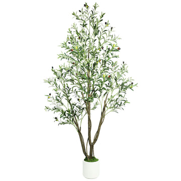 Artificial Olive Tree 6FT, Indoor Outdoor Faux Tree