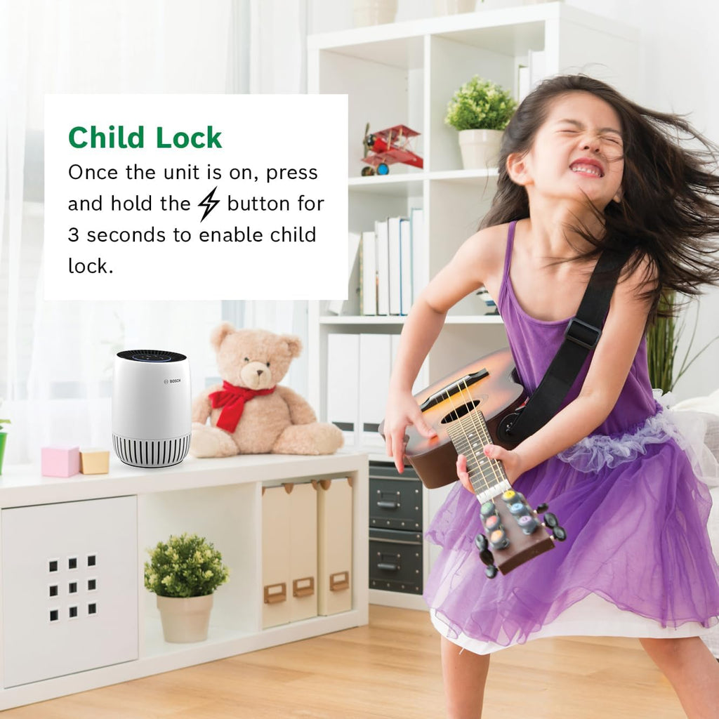 Air Purifier for Home, Small Spaces (Covers,500-sq ft), 2-in-1 Filter for Pollen, Smoke, Dust, Dande