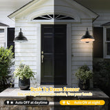 Dusk to Dawn Outdoor Wall Sconces, Exterior Farmhouse Gooseneck Barn Light