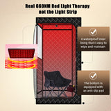 Smartmak Portable Sauna with Infrared 660nm Red Light Therapy Lamp for Home Relaxation