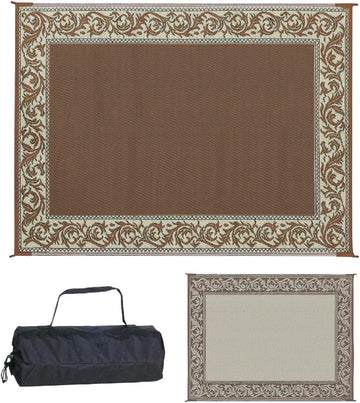 RA7 9-Feet x 12-Feet Classical Reversible RV Patio Mat