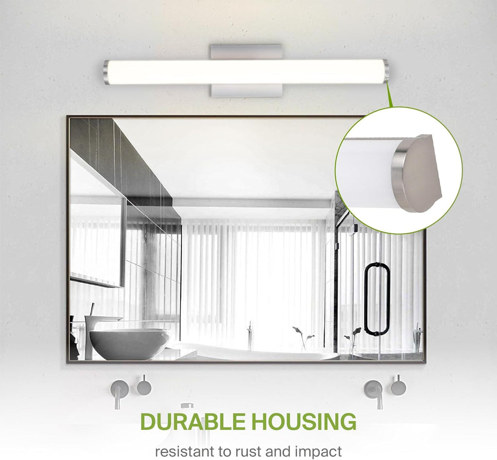 24" LED Linear Vanity Light Fixture, Modern Bathroom Sconce - 3 Color 3000K-5000K, Dimmable, 25W 1750LM, Energy Star