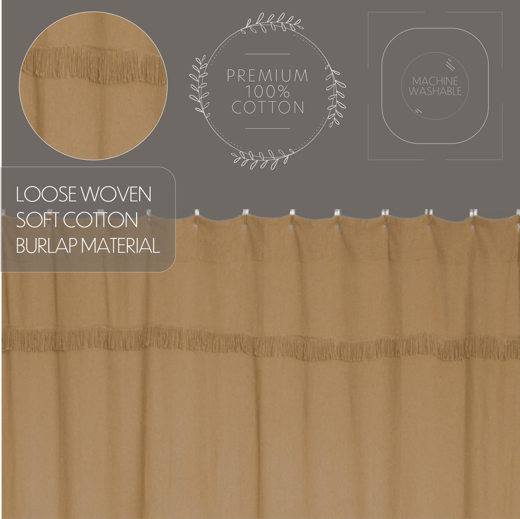 Burlap Natural Unlined, Tan, 72x72