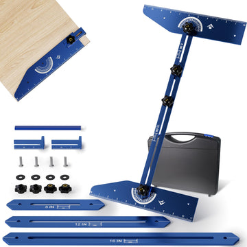 Update Stair Tread Template Tool, Aluminum Stair Tread Jig, Stair Tread Gauge for Accurately Measuring Angle, Length