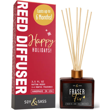 Fraser Fir Diffuser, Christmas Tree Diffuser - w/Pine Balsam, Cedar & Citrus I Infused w/Essential Oils I Christmas