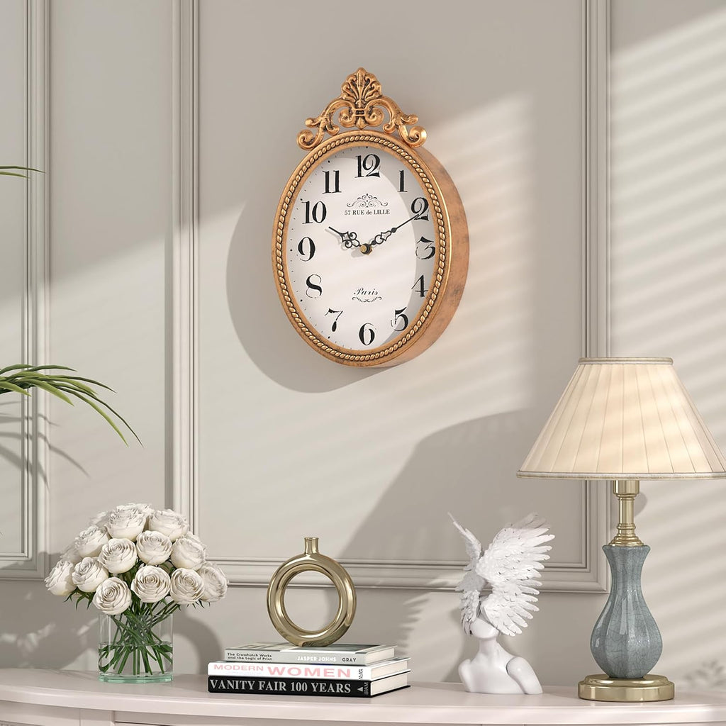 Abdurey Small French Retro Decorative Wall Clock