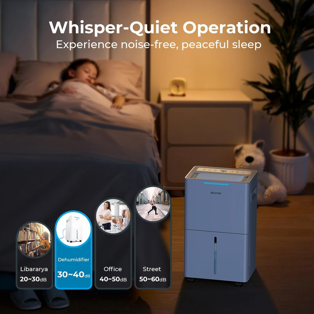 1500 Sq.ft Dehumidifier for Basement, 21 Pint Dehumidifiers with Drain Hose for Home Large Room Bedroom Bathroom