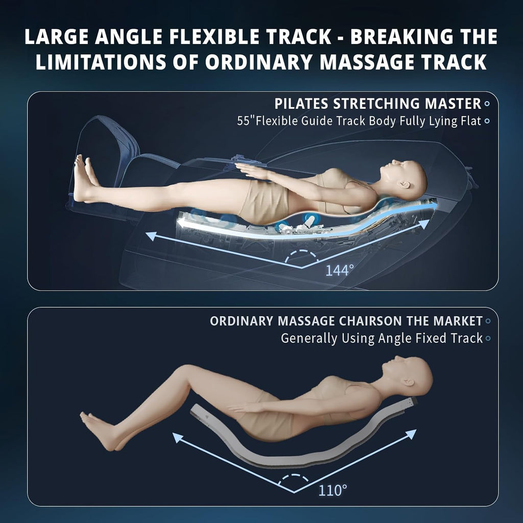 4D Massage Chair Full Body, 166° Flexible SL-Track Zero Gravity Recliner | 18 Modes, 11 Techniques, 36 Airbag
