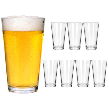 8pcs 16oz Beer Pint Glasses