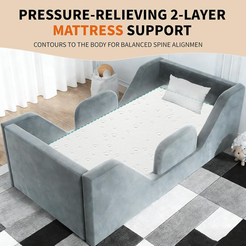 Premium Crib Mattress, 52" x 27.6" x 3.15" Toddler Mattress | Firm, Breathable Hypoallergenic Toddler Crib Mattress