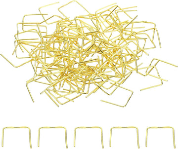 13x12mm Copper Chandelier Connector Pins, 200Pcs Chandelier Crystal Clips for Fastening Crystals Parts