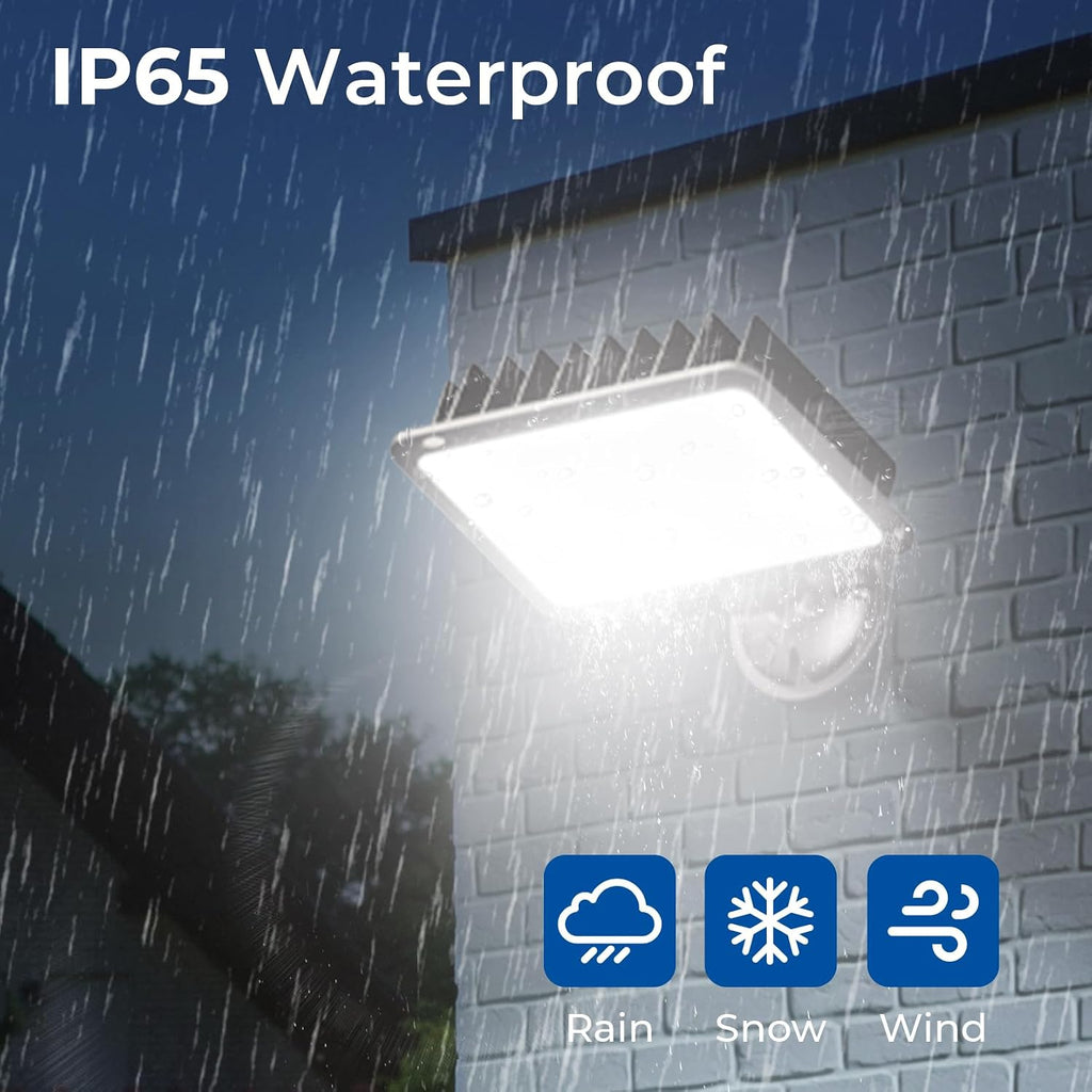 120W LED Flood Lights Outdoor, IP65 Waterproof Exterior Security Wall Lights with 180°Knuckle, 16800LM 120V Outside