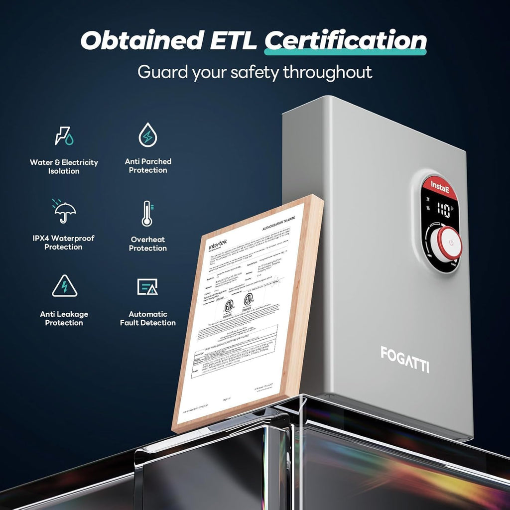 Upgrade 18kW Tankless Water Heater Electric, 240V On Demand Instant Hot Water Heater