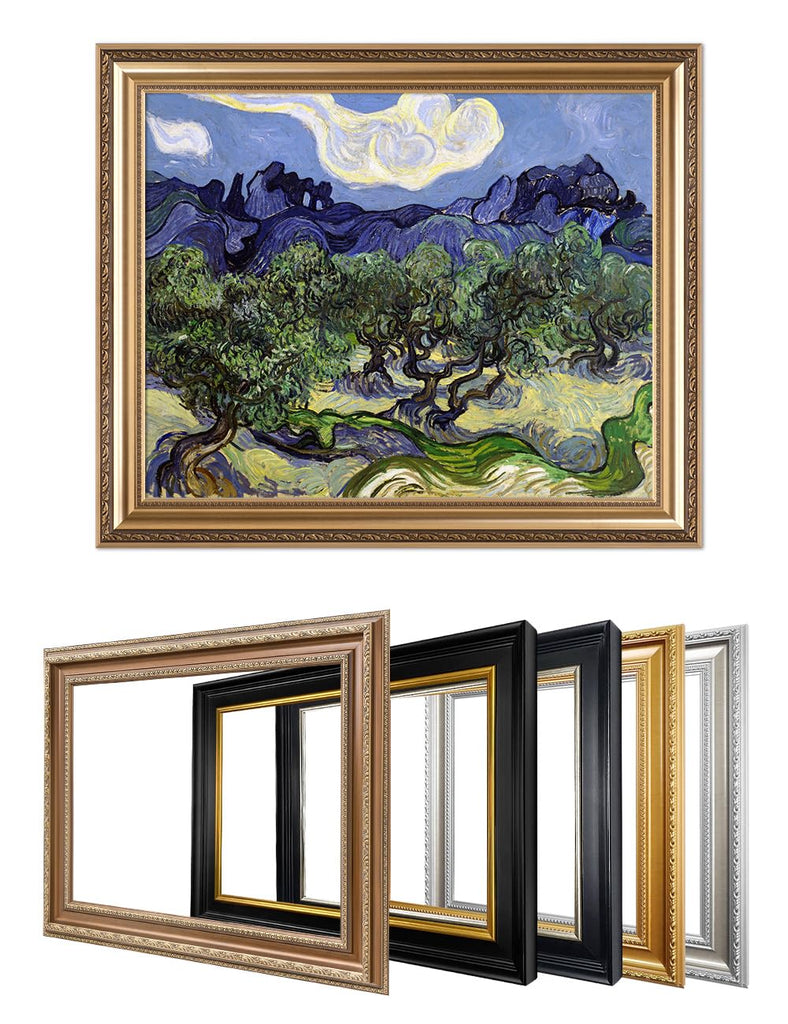 Van Gogh Olive Trees Framed, Image Size: 30x24 in