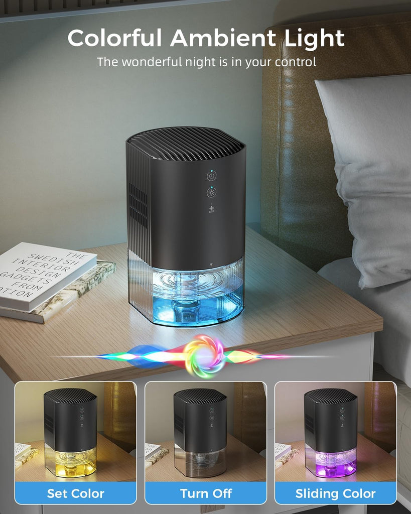 Small Dehumidifiers for Bathroom, Bedroom, Dorm Room, Home, RV, Closet, Wardrobe, Office