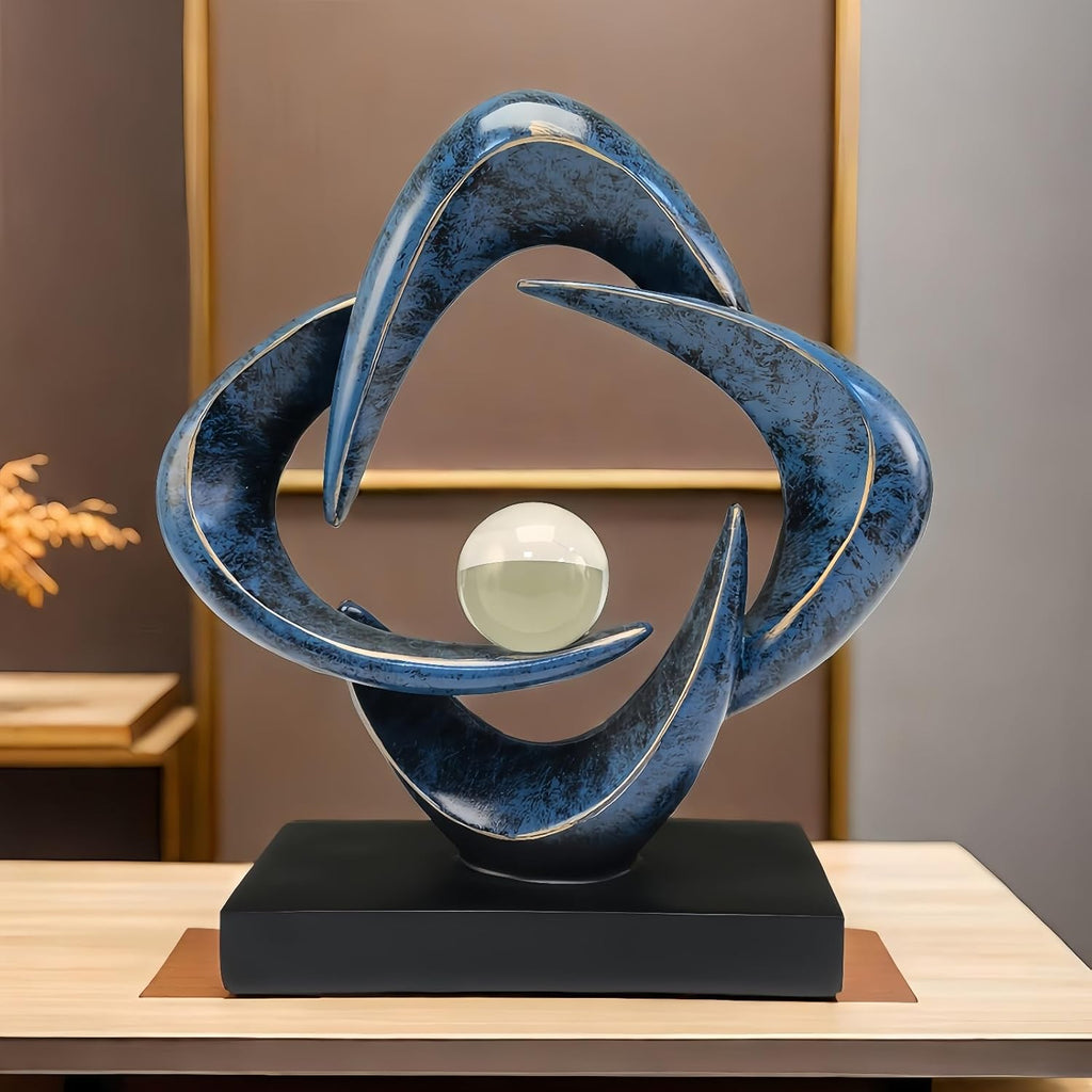 Home Decor Abstract Decorative Sculpture Decorations Dining Room Office, Resin Art Statues Coffee Table Bookshelf