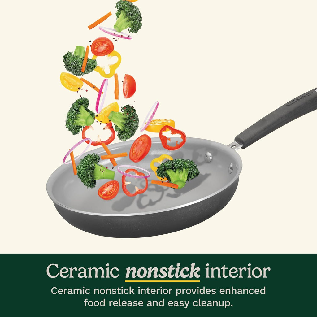 11-Piece Nonstick Cookware Set, Ceramica XT, Black, 54C-11BK