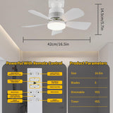 Light Socket Fan with Remote(Pairing Required), Soft 1000LM & CRI 80+ Eye-Friendly, High-Speed Ultra-Quiet, Memory Function, Durable Light Bulb Fan for Garages, Laundry Rooms, Closets, Porches, Attics A101-B0DT4DFHY9