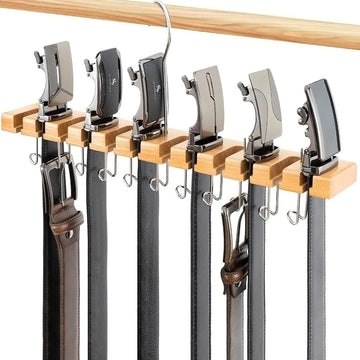 Belt Hanger for Closet, Also Works as Wall Mount Belt Organizer