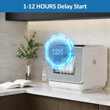18" Compact Countertop Dishwasher with 6 Modes, Portable Dishwasher with Dual Water Supply, 12H Delay Start