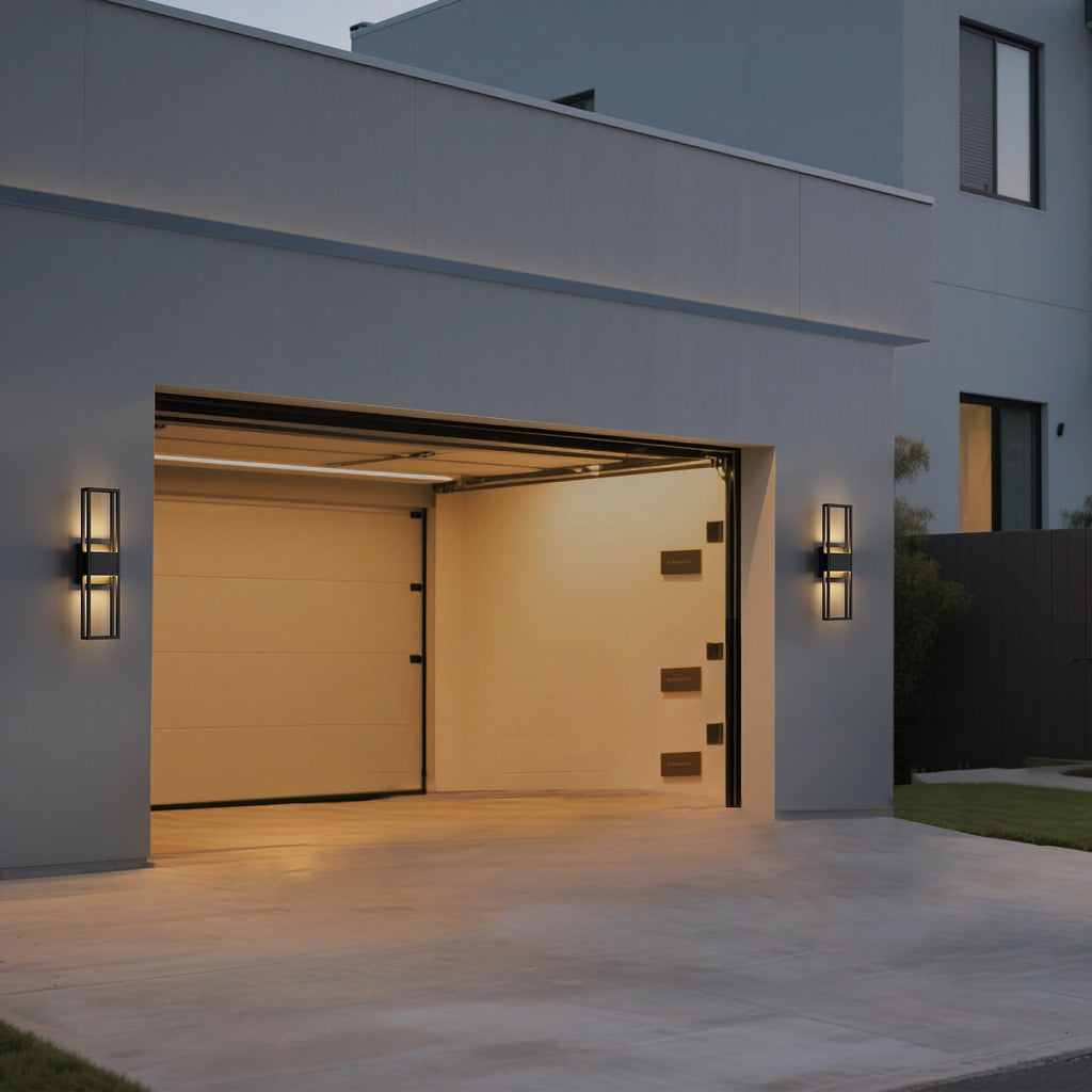 20 Inch Modern Outdoor Wall Light 3000K 16W Integrated LED, IP65 Waterproof Matte Black Exterior Lighting