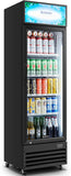 COOLER 255L/270 Qt Commercial Beverage Refrigerator | Glass Door Merchandiser Fr