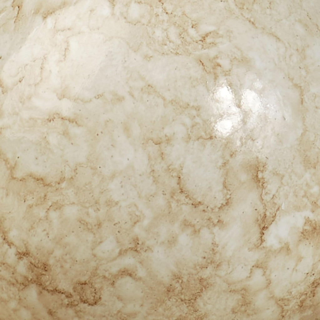 Cambria Ivory Beige Marbled Orbs Sphere Balls 4 inches Diameter for Centerpiece Bowl and Tray Displays Set of Three