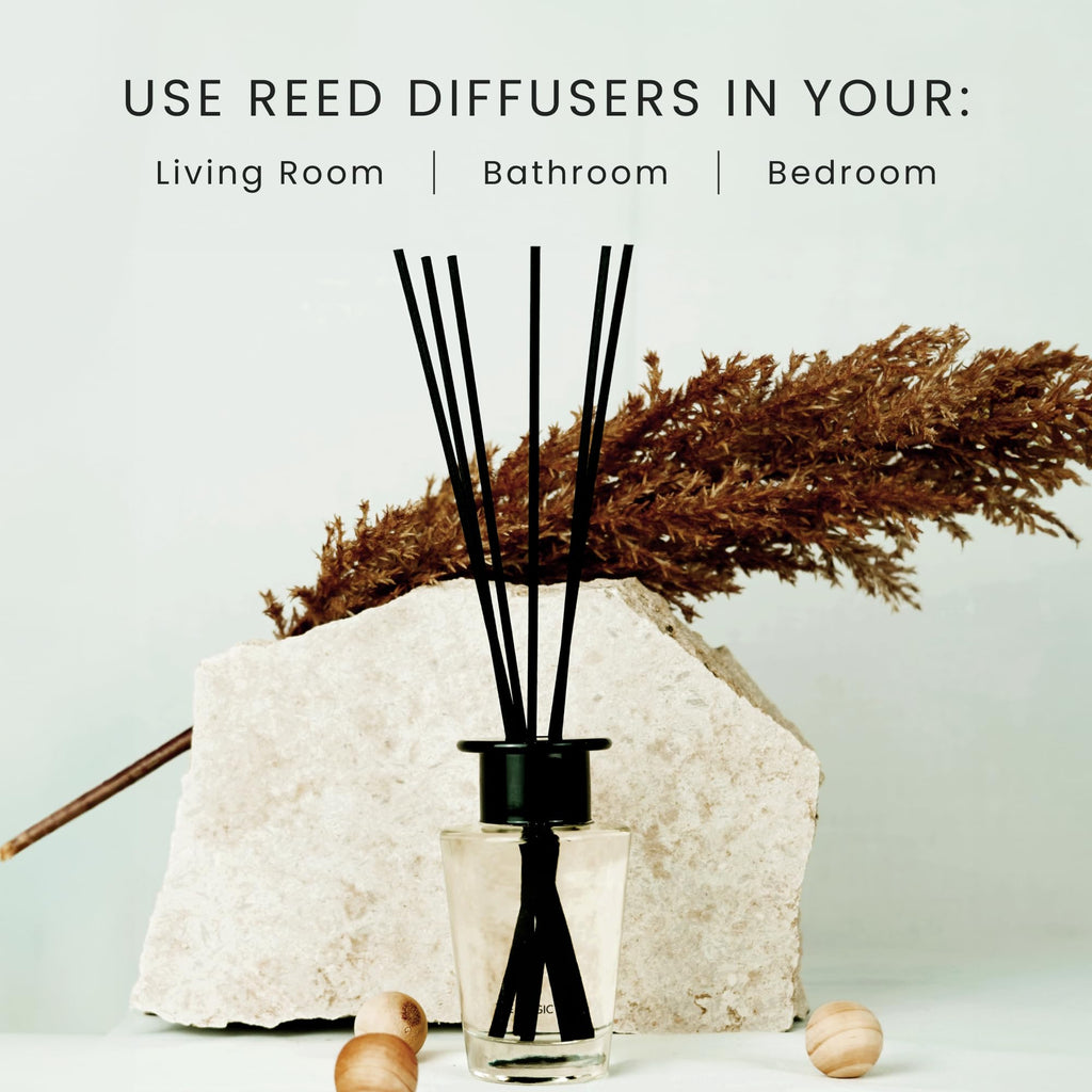 Oud Wood Oil Reed Diffuser Set, 3.4 Fl Oz Reed Diffusers