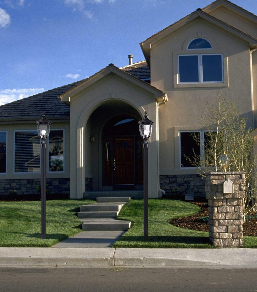 Bellagio 21 1/4" High Country Traditional Outdoor Post Light Fixture Pole Porch House Exterior Lantern Weatherproof