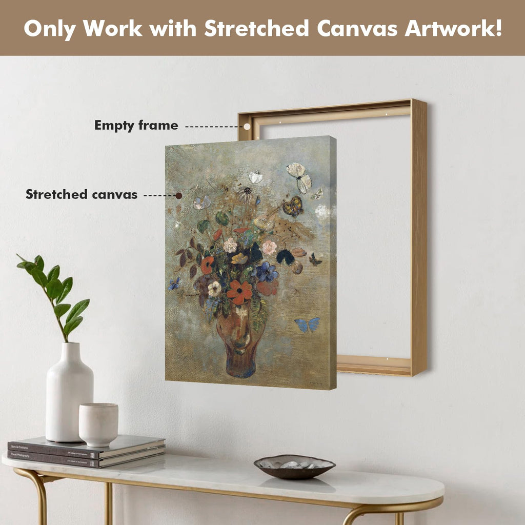 12x36 Float Painting Frame for Stretched Canvas, 1.5" Deep, Bronze