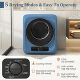 Portable Washer and Dryer Combo, 20 Lbs Twin Tub Washing Machine, 1.5 Cu.Ft Compact Clothes Dryer, Portable Washing