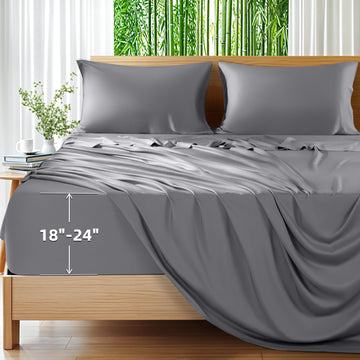 100% Viscose Derived from Bamboo_Sheets, Extra Deep Pocket