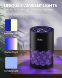 Air Purifiers for Bedroom Up to 1086 Ft², Air Purifiers for Home with Lights, HEPA Air Purifier Remo