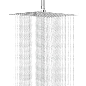 Rain Shower Head, High Flow Stainless Steel Square Rainfall Shower, High Pressure Design, Awesome Shower Experience