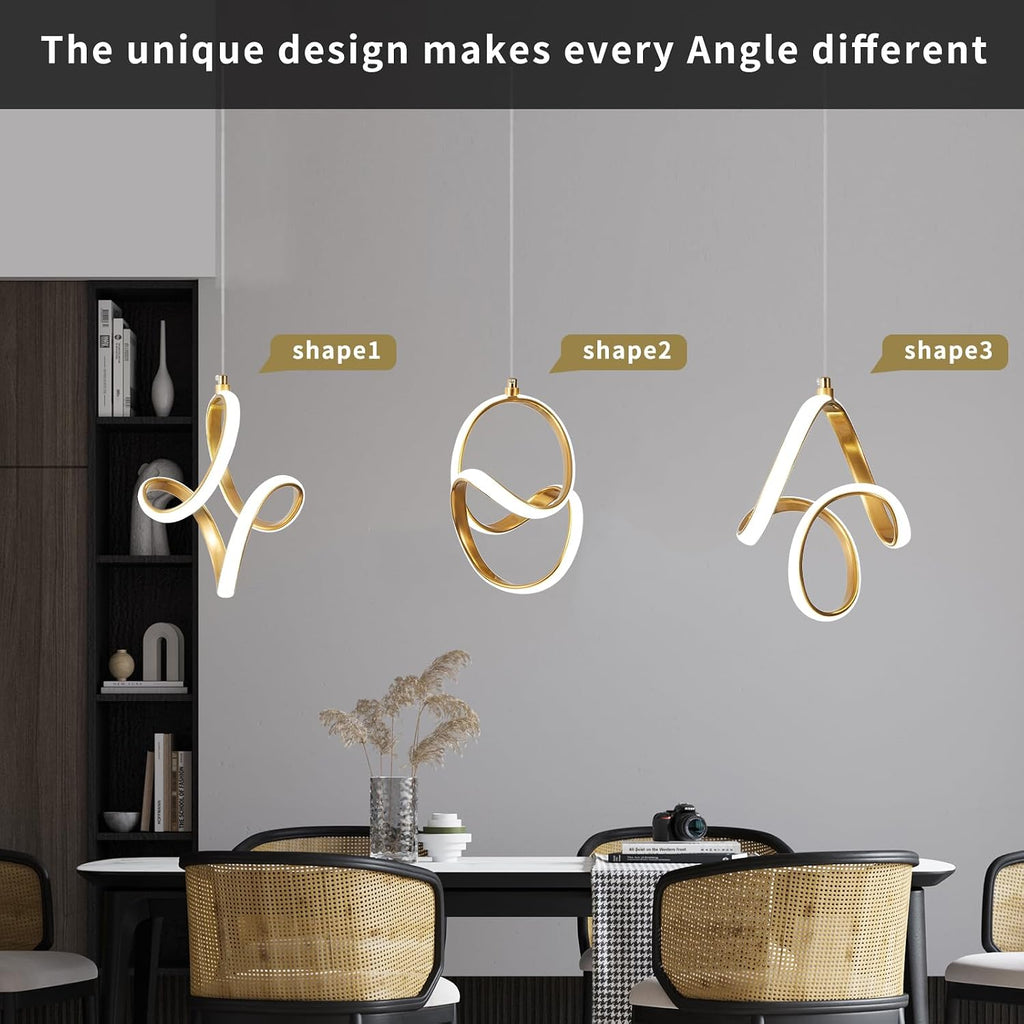 Modern Led Pendant Light 5500K Cold White Kitchen Island Pendant Light Fixtures Adjustable Height Led Pendant Lamp