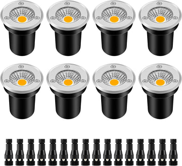 Low Voltage Landscape Lighting LED Well Lights 3W 12V-24V in Ground Light IP67 Waterproof Outdoor Low Voltage