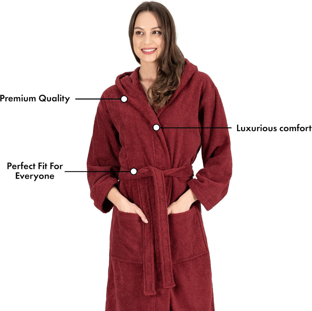 Women's Hooded Terry Bathrobe