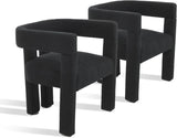 Modern Dining Chair Set of 2 / Living Room Chairs, Fabric Armchair