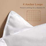 Luxury King Down Comforter, 50% Real Down Filled, Ultra-Soft Cotton Blend, Medium Weight for All Sea
