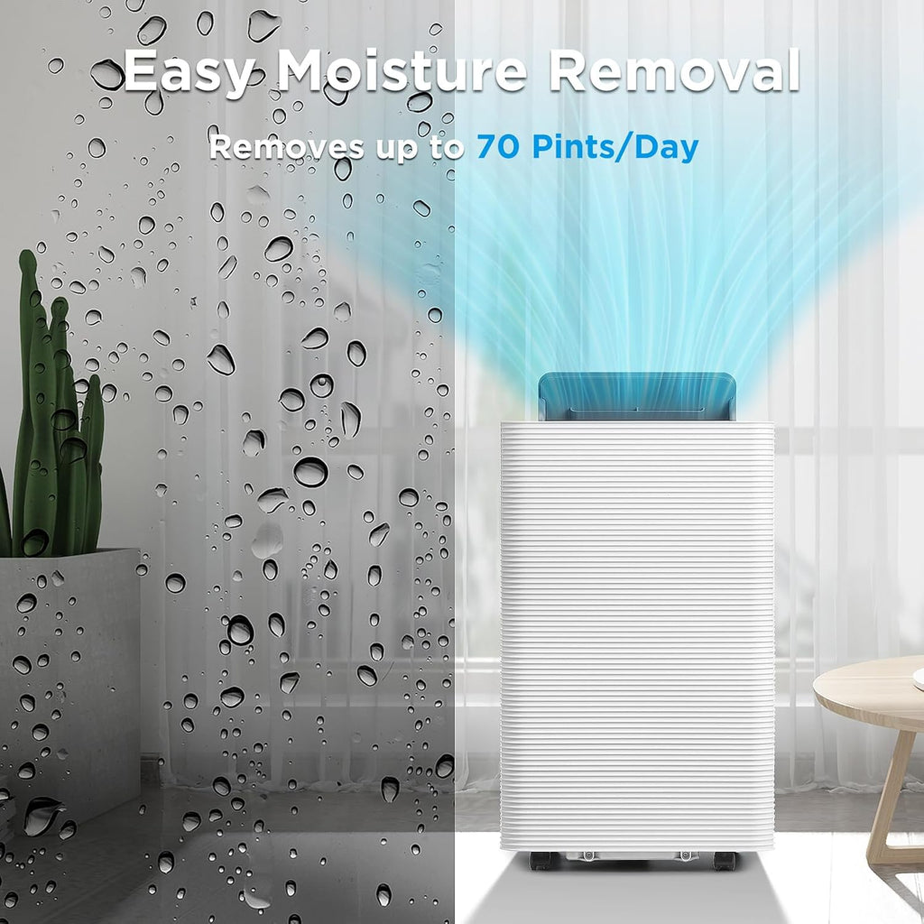 Finnmark 14,000 BTU Portable Air Conditioner and Heater, Dehumidifier, 3-Speed Fan, Covers Rooms up to 600 Sq. Ft.