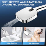 High Pressure Shower Head with Handheld,8 Modes,Heat-Resistant Premium ABS Material,Anti-clog Nozzles,Built-in Power