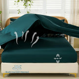 Luxudecor Queen Floral Comforter Set 7 Pieces,Teal Floral Comforter with Sheet Set,Flowers Leaves Pattern Bed in a