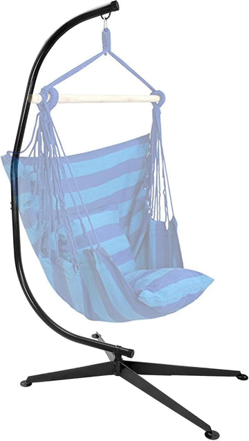 Hanging Chair Stand Hanging Hammock Stands Heavy Duty Steel C Stand Frame for Hanging Hammock Swing Chair Indoor